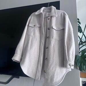 NEW! 2025 Wilfred beige Shirt Jacket Sz S